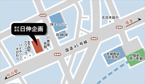 日伸企画　本店地図